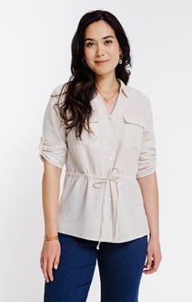 Chemise saharienne unie
