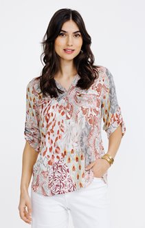 Tunique imprimé patch