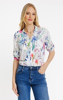 Chemise imprimé grosses fleurs