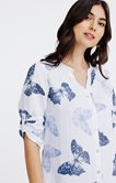 Blouse en gaze de coton imprimée