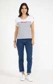 Tee-shirt rayé manches courtes