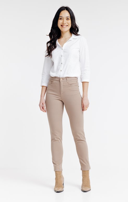 Pantalon stretch avec détail strass