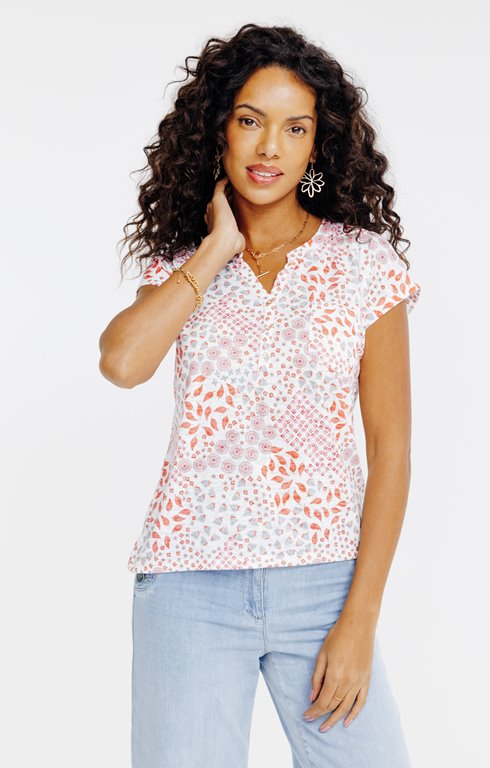 Tee-shirt imrpimé manches courtes