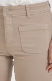 Pantalon crop poches plaquées devant 