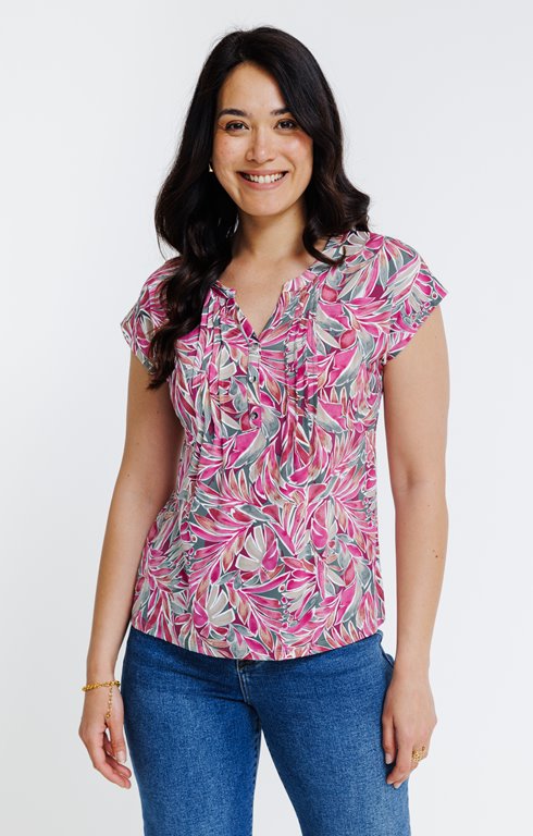 Tee-shirt manches T col mao