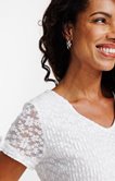 Tee-shirt col v et piping
