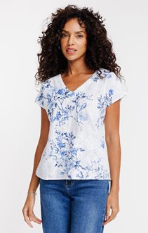 Tee-shirt brodé manches courtes