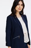 Veste blazer col chale doublée