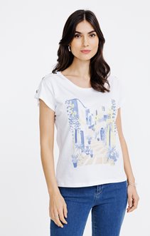 Tee-shirt imprimé manches courtes