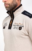 Polo manches longues col montant