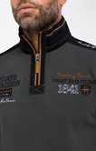 Polo manches longues col montant