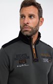 Polo manches longues col montant