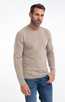 Pull col rond uni Cote