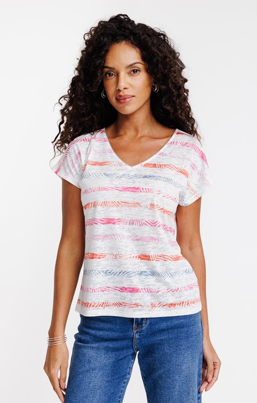 Tee-shirt imprimé manches courtes