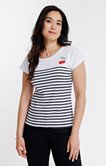 Tee-shirt rayé manches courtes