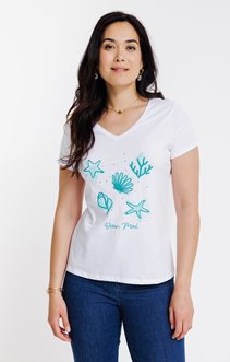 Tee-shirt imprimé manches courtes