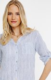 Chemise en lin rayée