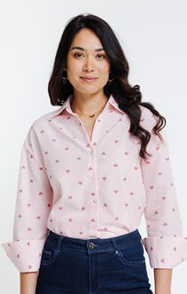 Chemise vichy coeurs