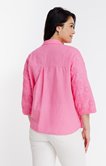 Chemise unie brodée