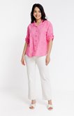 Chemise unie brodée