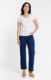 Tee-shirt brodé manches courtes