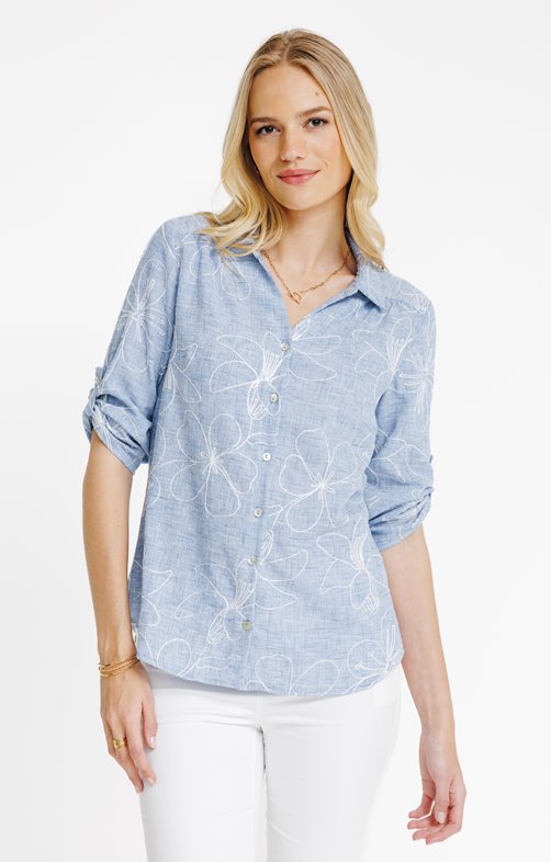 Chemise brodée
