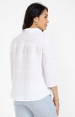 Chemise en lin brodée