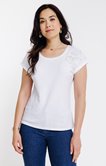 Tee-shirt brodé manches courtes
