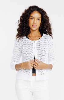 Cardigan tricotage fantaisie