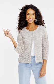 Cardigan tricotage fantaisie