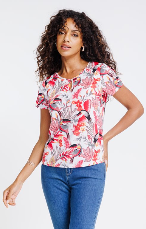 Tee-shirt imprimé manches courtes