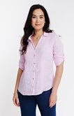Chemise en lin rayé