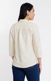 Chemise rayée avec boutons fantaise