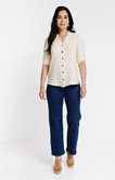 Chemise rayée avec boutons fantaise