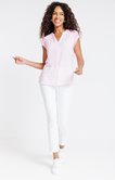 Blouse manches courtes imprimée vichy