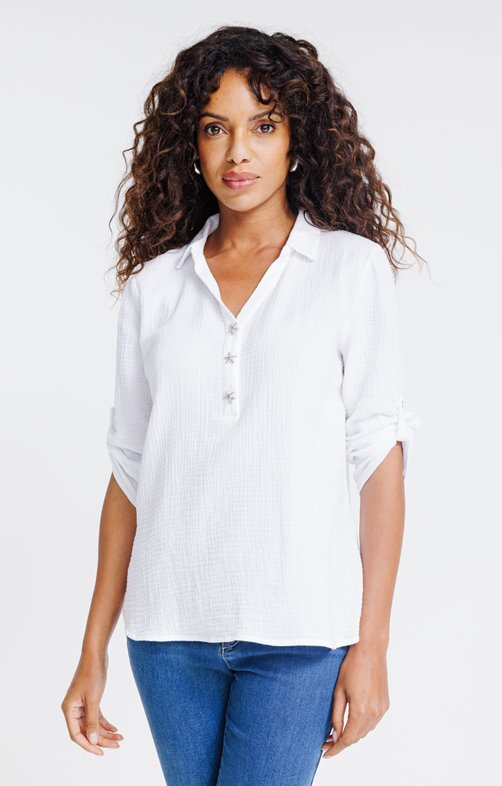 Tunique en gaze de coton