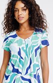 Tee-shirt imprimé avec galon