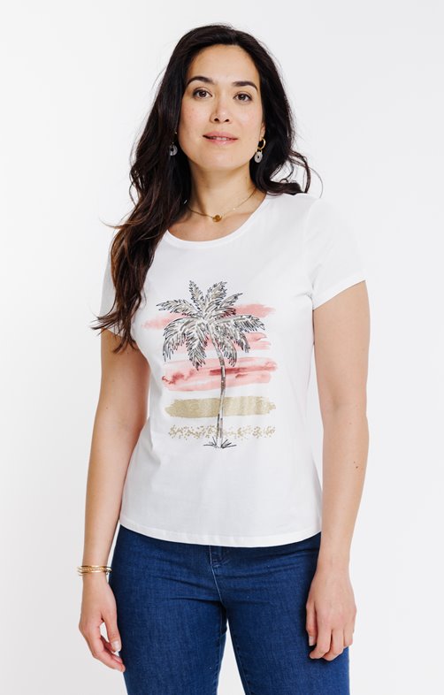 Tee-shirt imprimé manches courtes