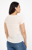 Tee-shirt fleurs manches courtes