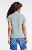 Tee-shirt uni coeur léopard