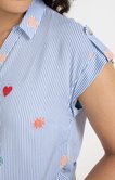 Chemise rayures coquillage