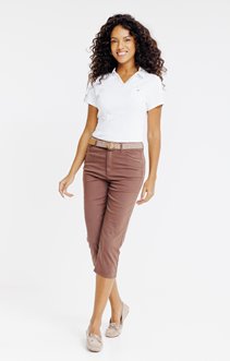 Pantalon corsaire avec ceinture