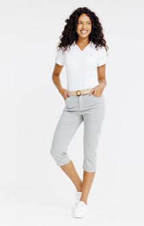 Pantalon corsaire avec ceinture