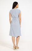 Robe rayée boutonnée all over