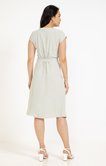 Robe rayée boutonnée