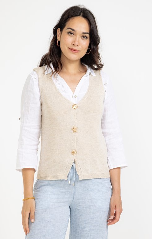 Cardigan sans manche