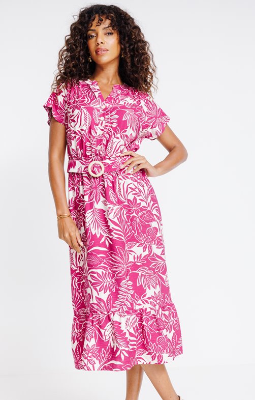 Robe longue imprimée