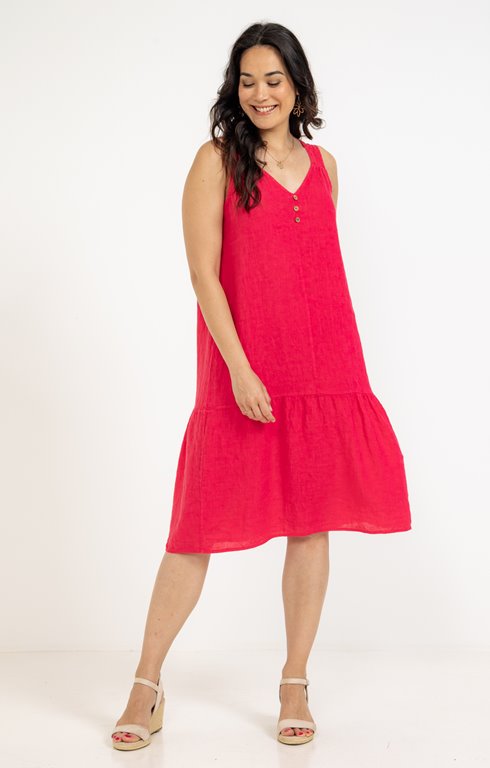 Robe longue en lin