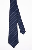 Cravate 7cm en soie Chevron Strie