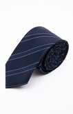 Cravate 7cm en soie Chevron Strie